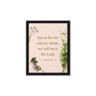 Joshua 24:15 Bible Verse, your fathers Framed Canvas