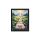 John 14:6 Bible Verse The Truth Framed Canvas Black 11″×14″