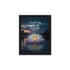 John 14:6 Bible Verse The Father Framed Canvas Black 11″×14″