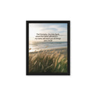 John 14:26 Bible Verse in my name Framed Canvas Black 11″×14″