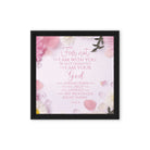 Isaiah 41:10 - Bible Verse, God will strengthen you Framed Canvas