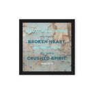 Psalm 34:18 - Bible Verse, The LORD is Near Framed Canvas