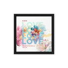 1 John 4:19 - Bible Verse, We Love Him Framed Canvas