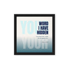 Psalm 119:11 - Bible Verse, hidden your word Framed Canvas