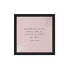 Jeremiah 29:13 - Bible Verse, you search Framed Canvas