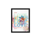 1 John 4:19 - Bible Verse, We Love Him Framed Canvas