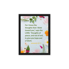 Jer 29:11 - Bible Verse, to give you hope Framed Canvas