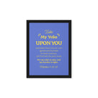 Matt 11:29-30 - Bible Verse, Take my yoke Framed Canvas