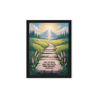 John 14:6 Bible Verse The Truth Framed Canvas Black 12″×16″