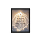 John 14:26 Bible Verse Counselor Framed Canvas Black 12″×16″
