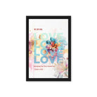 1 John 4:19 - Bible Verse, We Love Him Framed Canvas