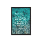 Matt 28:19 - Bible Verse, Make Disciples Framed Canvas