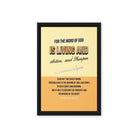 Heb 4:12 - Bible Verse, living and active Framed Canvas