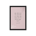 Jeremiah 29:13 - Bible Verse, you search Framed Canvas