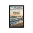 John 14:26 Bible Verse You All Framed Canvas Black 12″×18″