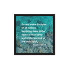 Matt 28:19 - Bible Verse, Make Disciples Framed Canvas