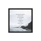 Joshua 1:9 Bible Verse, Do not be afraid Framed Canvas