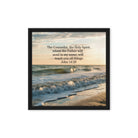 John 14:26 Bible Verse You All Framed Canvas Black 16″×16″
