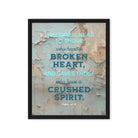 Psalm 34:18 - Bible Verse, The LORD is Near Framed Canvas