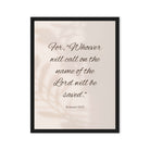 Romans 10:13 Bible Verse, Whoever Framed Canvas