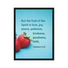 Gal 5:22 - Bible Verse, fruit of the Spirit Framed Canvas