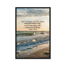 John 14:26 Bible Verse You All Framed Canvas Black 24″×36″