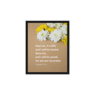 Jer 17:14 - Bible Verse, Heal me, O LORD Framed Canvas
