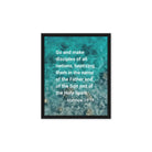 Matt 28:19 - Bible Verse, Make Disciples Framed Canvas