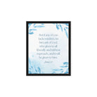 James 1:5 Bible Verse, lacks wisdom Framed Canvas