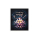 John 14:6 Bible Verse The Way Framed Canvas Black 8″×10″