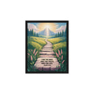 John 14:6 Bible Verse The Truth Framed Canvas Black 8″×10″