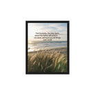 John 14:26 Bible Verse in my name Framed Canvas Black 8″×10″