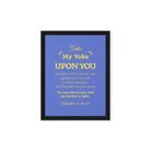 Matt 11:29-30 - Bible Verse, Take my yoke Framed Canvas