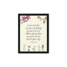 Galatians 6:9 - Bible Verse, in doing good Framed Canvas