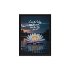 John 14:6 Bible Verse The Father Framed Canvas Black 9″×12″