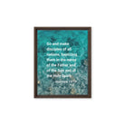 Matt 28:19 - Bible Verse, Make Disciples Framed Canvas