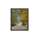 Prov 3:6, Bible Verse, Fall Road Framed Canvas