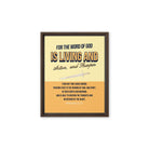 Heb 4:12 - Bible Verse, living and active Framed Canvas