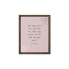 Jeremiah 29:13 - Bible Verse, you search Framed Canvas