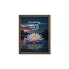 John 14:6 Bible Verse The Father Framed Canvas Brown 11″×14″