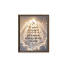 John 14:26 Bible Verse Counselor Framed Canvas Brown 11″×14″