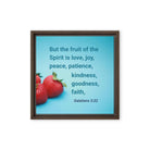 Gal 5:22 - Bible Verse, fruit of the Spirit Framed Canvas