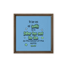 1 John 4:14 - Bible Verse, sent the Son Framed Canvas