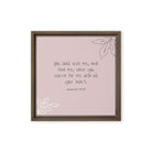 Jeremiah 29:13 - Bible Verse, you search Framed Canvas