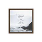 Joshua 1:9 Bible Verse, Do not be afraid Framed Canvas