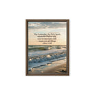 John 14:26 Bible Verse You All Framed Canvas Brown 12″×16″