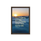 2 Tim 4:7 - Bible Verse, kept the faith Framed Canvas