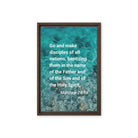 Matt 28:19 - Bible Verse, Make Disciples Framed Canvas