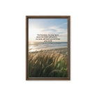 John 14:26 Bible Verse in my name Framed Canvas Brown 12″×18″