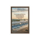 John 14:26 Bible Verse You All Framed Canvas Brown 12″×18″
